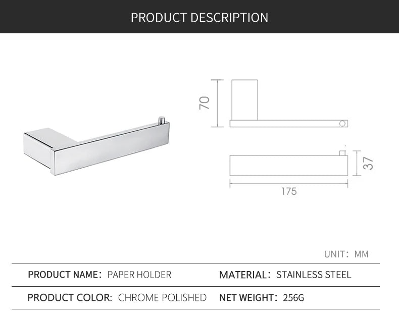 Stainless Steel Bathroom Wall Shelf Towel Bar Rack