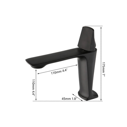 Kemaidi Rose Gold Bathroom Basin Sink Faucet Square