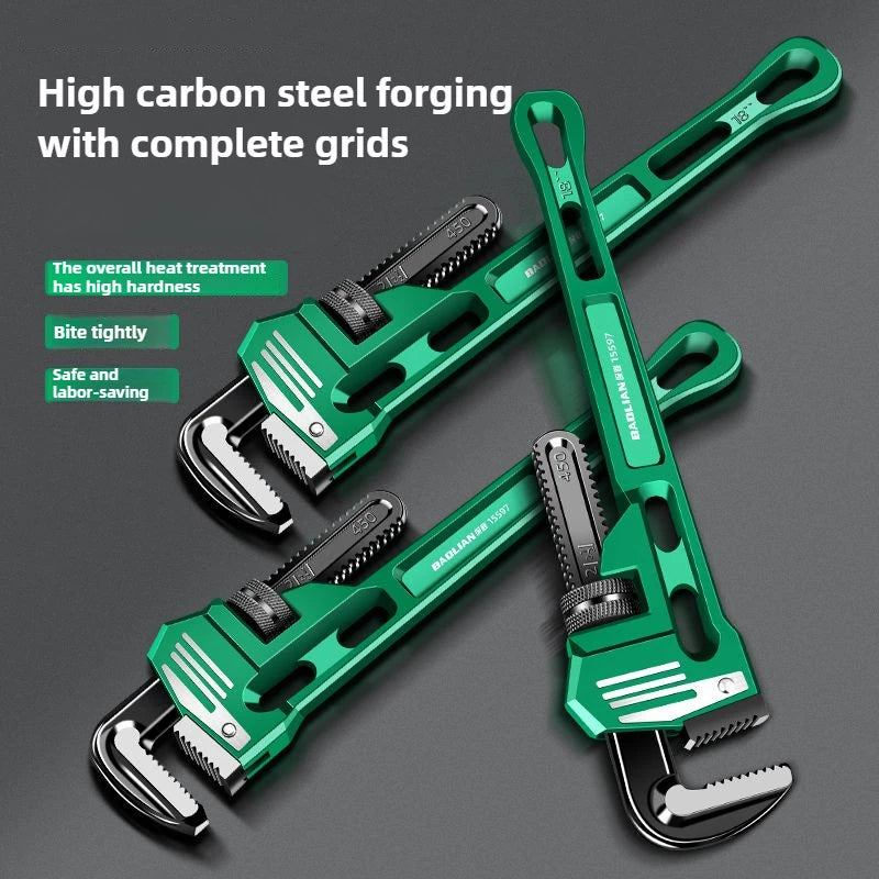 10/12/14/18 Inch Pipe Wrench Universal Monkey Spanner