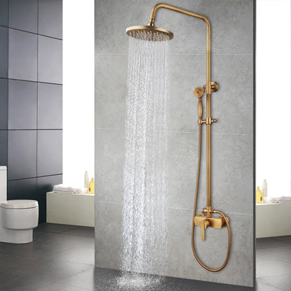 Kemaidi Antique Shower Bathroom Bath Shower Faucet W/Shelf