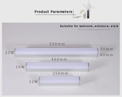 Modern Led Wall Lamp 12w 16w 22w Ac85-265v