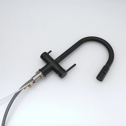 Brushed Nickel Pull Out Filter Faucets Quality Brass