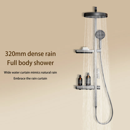 Luxury Bathroom Smart Rainfall Shower System Wall Mounted