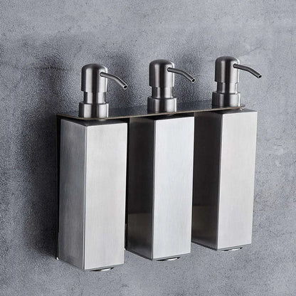 Black Liquid Soap Dispenser Shampoo Hotel Bathroom Wall