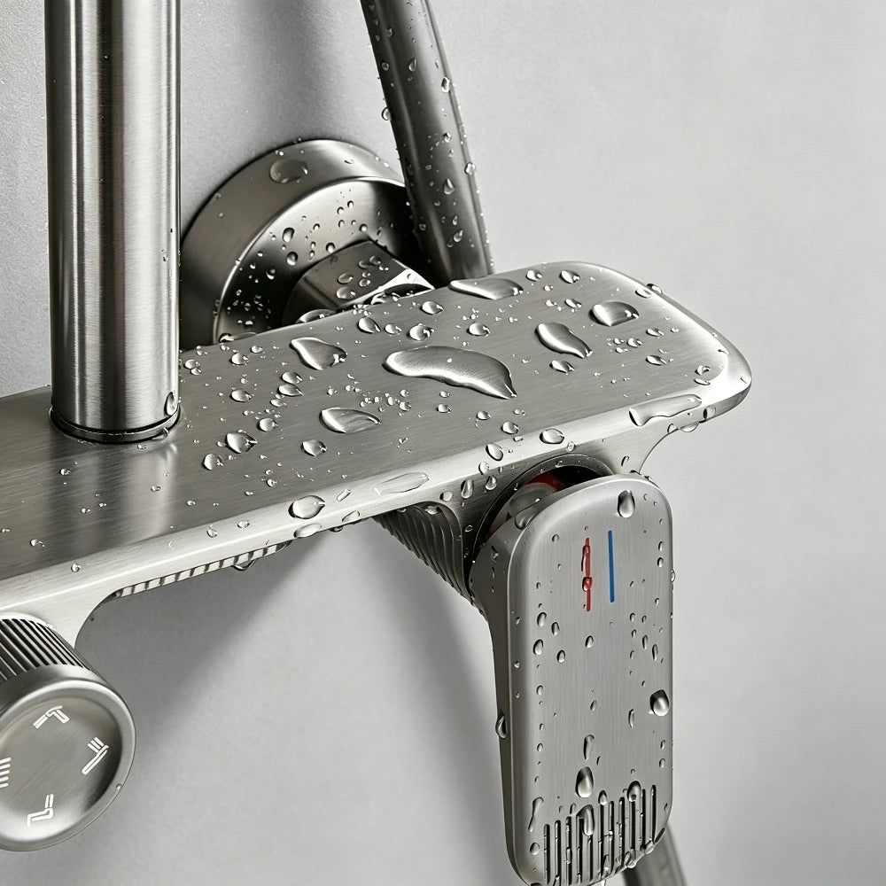 Four Ways Water Outlet Bathroom Shower System Wall