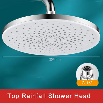 9/10 Inch 360 Swivel Rain Shower Head Internal