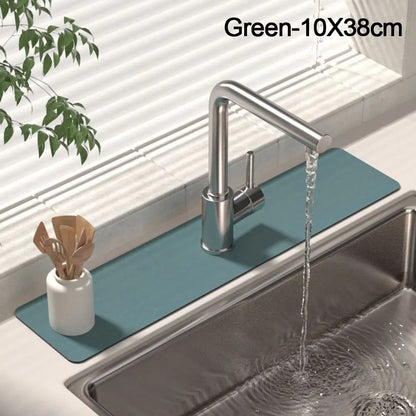 Solid Color Sink Faucet Mat Diatomite Absorbent Faucet