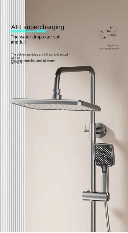 Gray Bathroom Shower Piano Key Abs Anti-Rust Shower