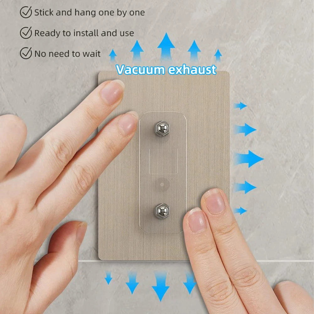 Bathroom Towel Rack Without Drilling Space Aluminum Shower