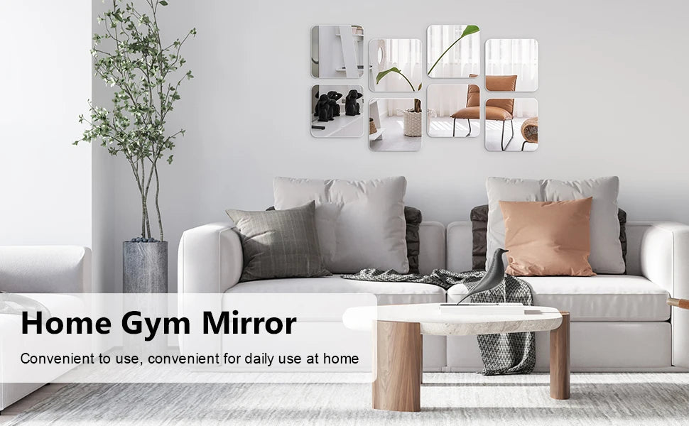 2mm Acrylic Mirror Wall Stickers Unbreakable Acrylic Full