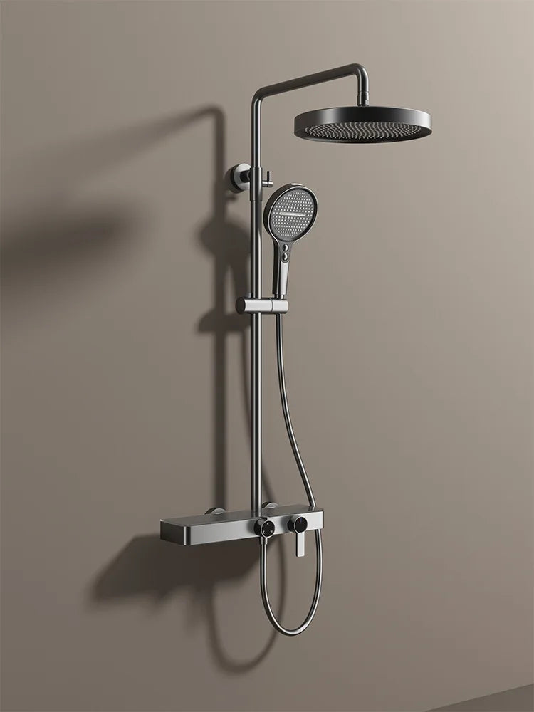 Brushed Gold Bathroom Shower Quality Brass Cold Bathroom
