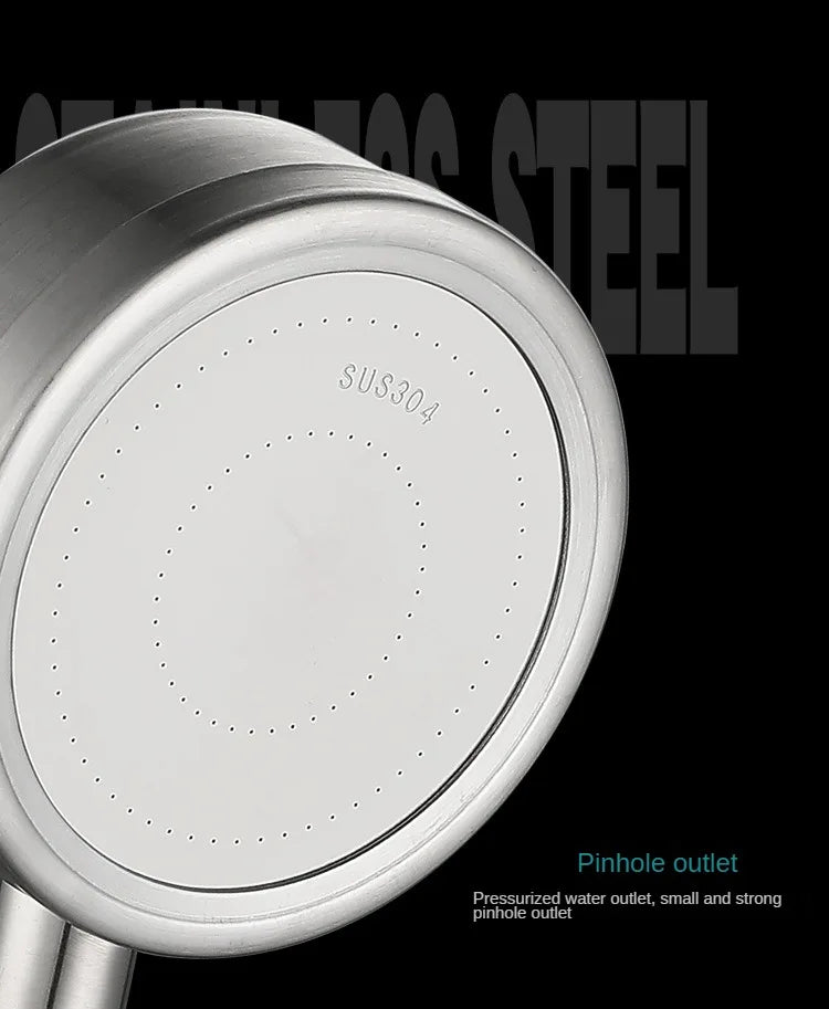 Premium High Pressure Rainfall Shower Combo Stainless Steel
