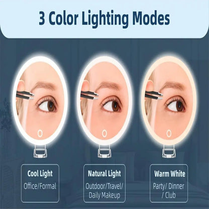 10/20/30x Magnifying Mirror Led Light Tweezers 360 Degrees