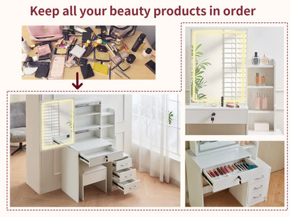 Ainpecca Dressing Table Led Lights Vanity Desk Led