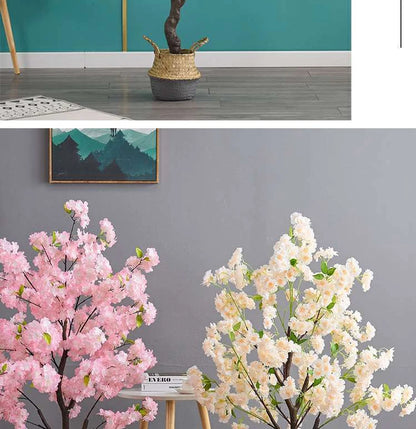 Decoration Artificial Cherry Tree Bonsai Wedding Indoor Living