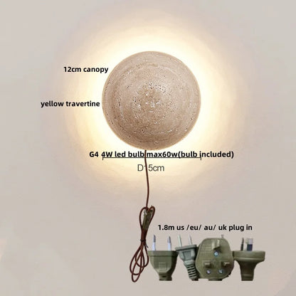 Iwhd Wood Led Wall Lamp Sconce Pull Chain