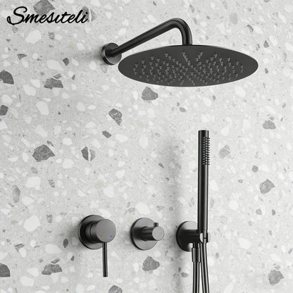 Gunmetal Shower Faucet 8-16 Embed Box Wall Mounted