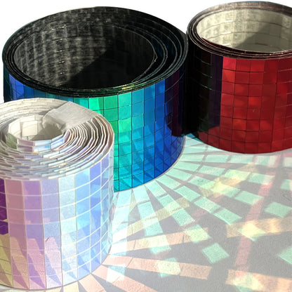 4x100cm Creative Diy Glass Mirror Stickers Mosaic Glass