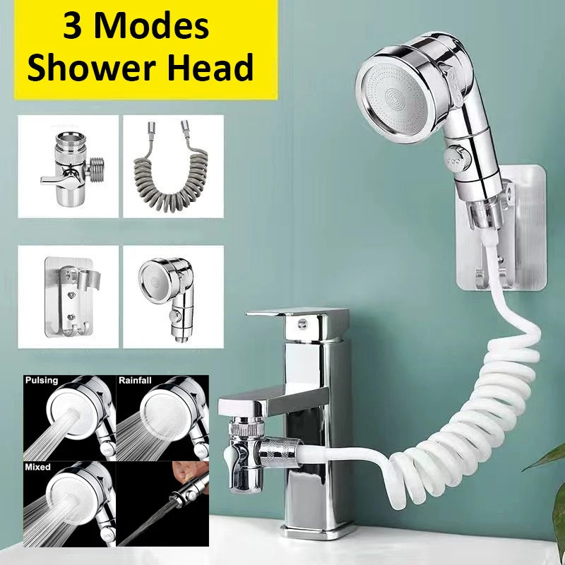 Shower Faucet Hose Handheld Shower Head Spray Tap