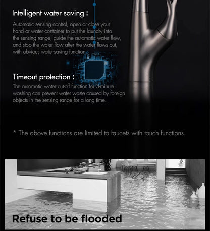 Pull Out Sensor Faucet Handle Digital Display Pull