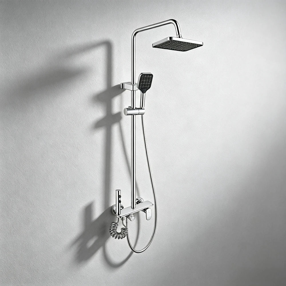 Four Ways Water Outlet Bathroom Shower System Wall