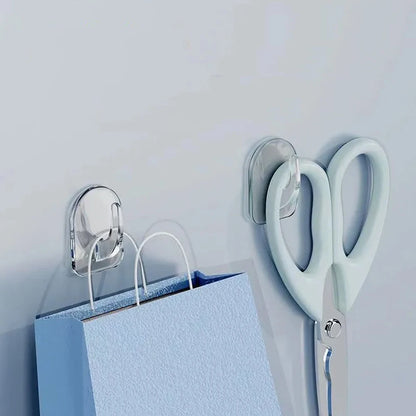 Transparent Strong Adhesive Mini Hook Door Bathroom Mirror