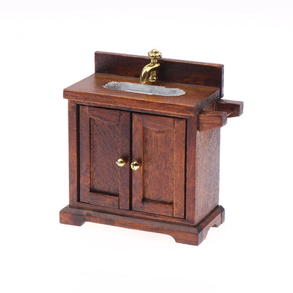 Realistic 1/12 Scale Dollhouse Simulation Wash Basin Toy