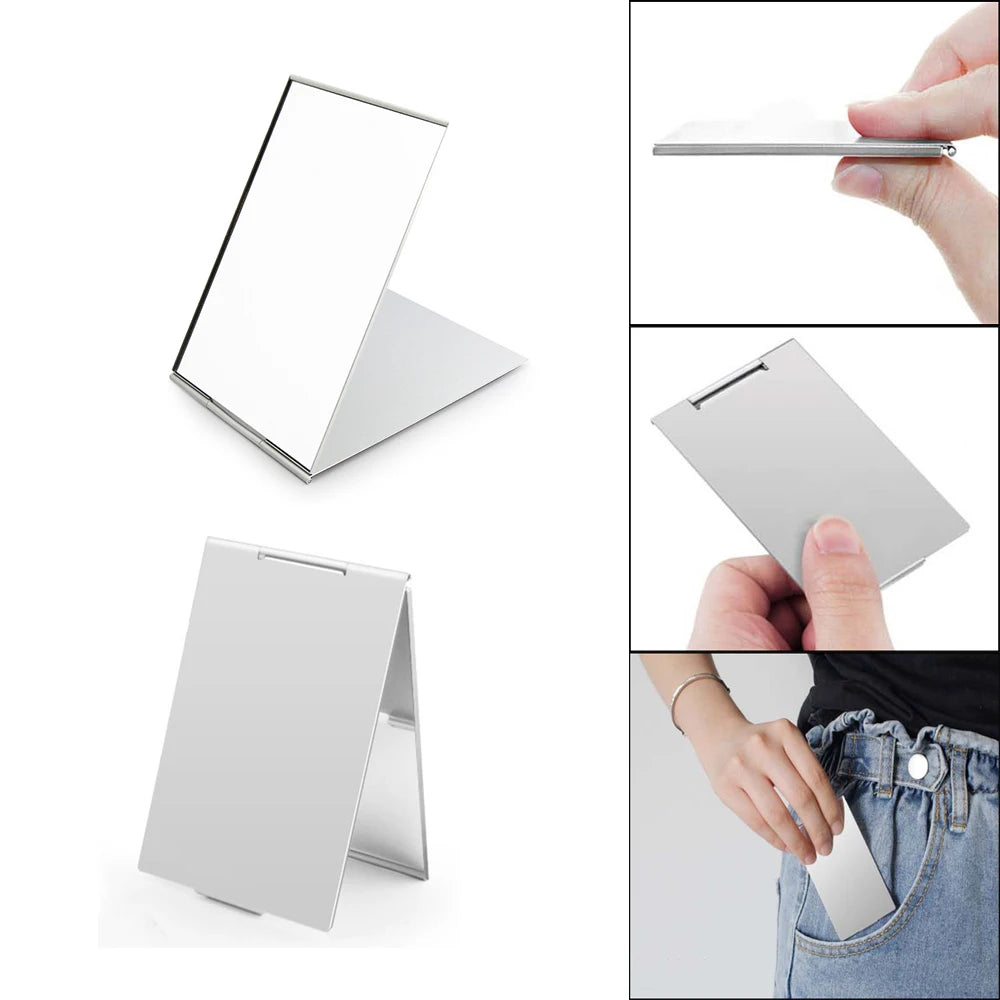 1pcs Foldable Ultra-Thin Makeup Mirror Desktop Make Up