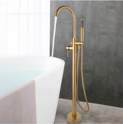 Kemaidi Golden Plated Bathtub Filler Shower Roman Tub