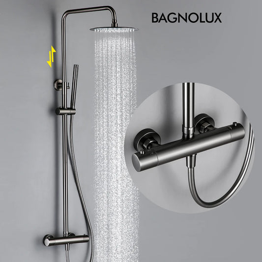 Thermostatic Shower Faucet Rain Head - 16 Inches