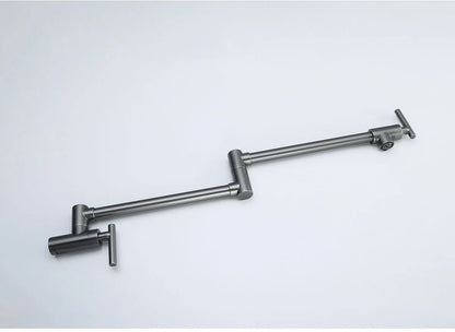 Black Wall Mounted Pot Filler Faucet Swivel Folding