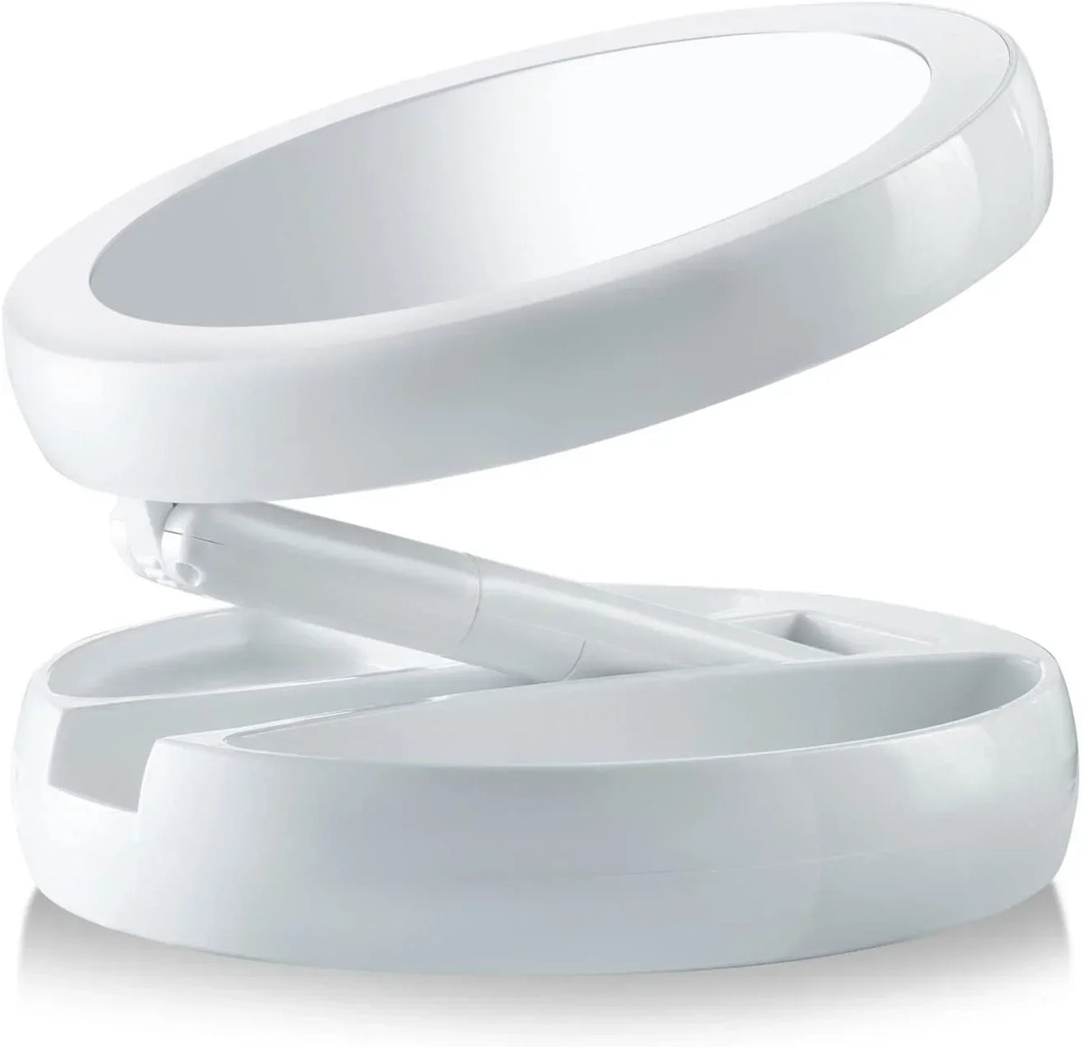 Makeup Mirror Light White Led Folding Rotating 10x