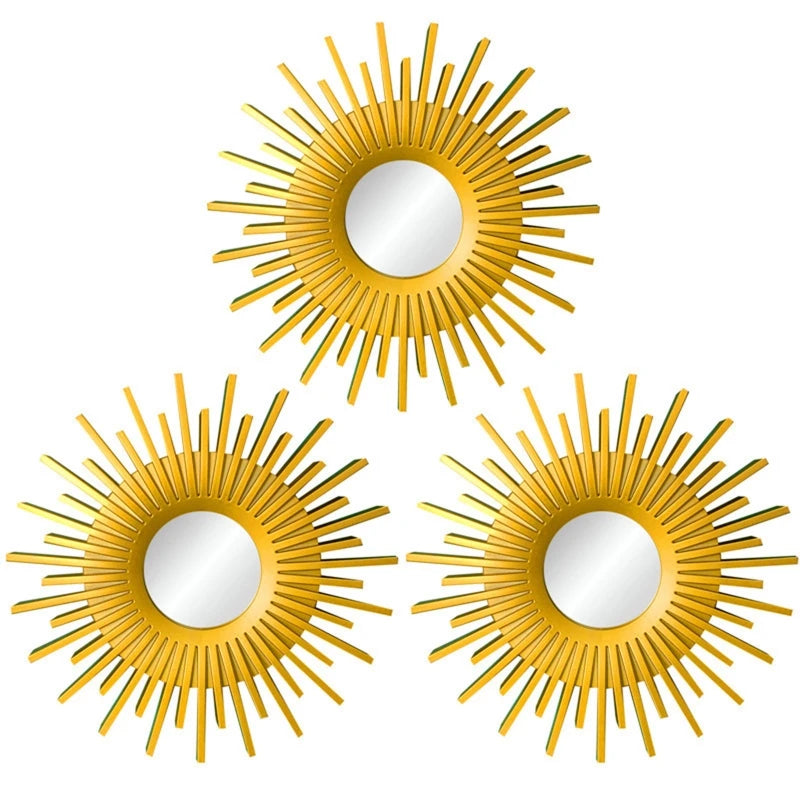 Gold Mirrors Wall Decor Of Hanging Ornament Art