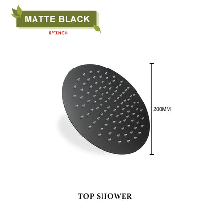 Round Stainless Steel Slim 8/10/12 Inch Large Rain