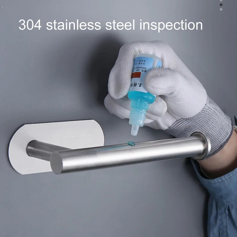 304 Stainless Steel Bathroom Matte Black Toilet Paper