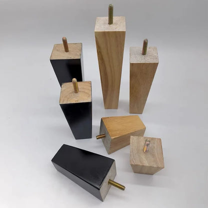 4pcs Solid Wood Furniture Legs Square Sofa Table