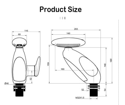 Bathroom Basin Faucet Led Light Tap Penguin Pull-Out