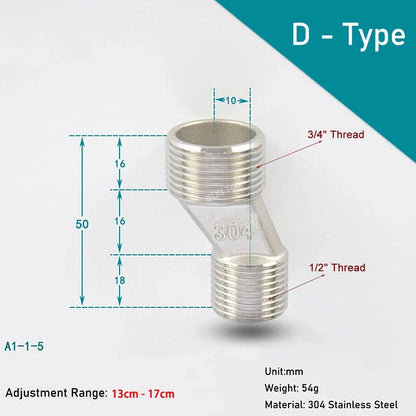 1/2 3/4 Bsp Male Tap Reducer Bath Shower