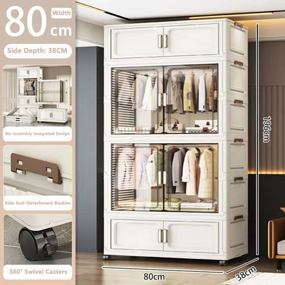 Multi-Functional Folding Storage Cabinet Office Bathroom
