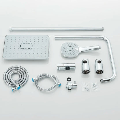 Hole Input Bathroom Shower Faucet Rainfall Head Shower