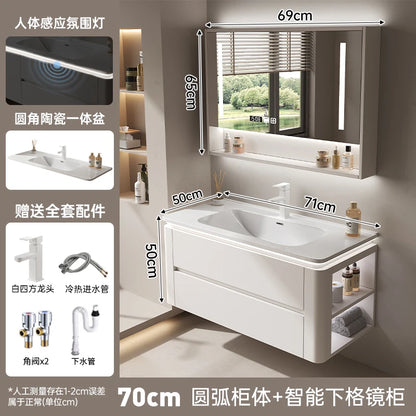 Led Light Ensuite Bathroom Cabinet Basin Designs Mirror