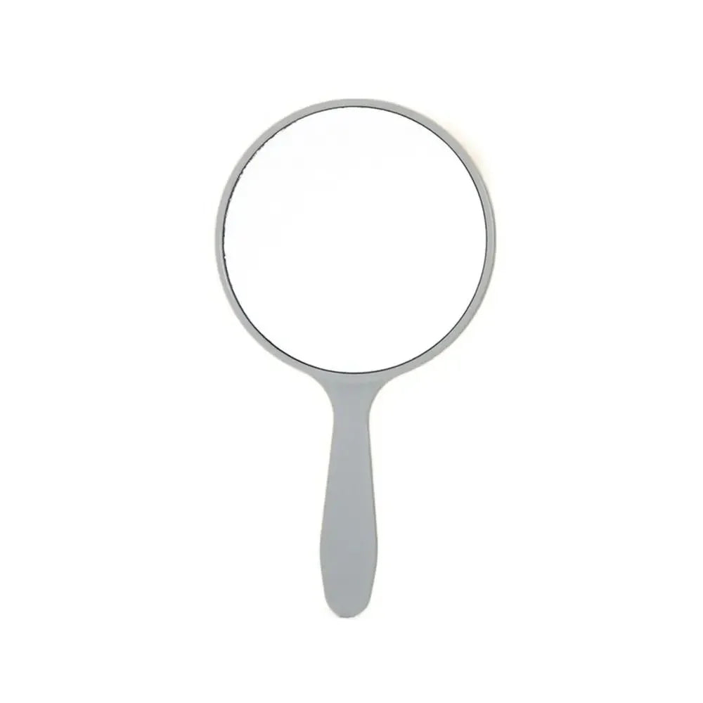 1pc Makeup Mirror Durable Handle Handheld Mirror Anti-Fall