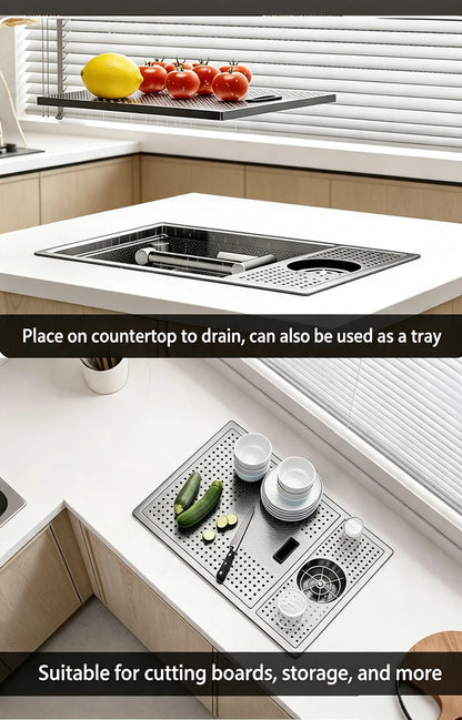 Cup Washer Hidden Bar Sinks Lid Multifunctionalstainless Steel