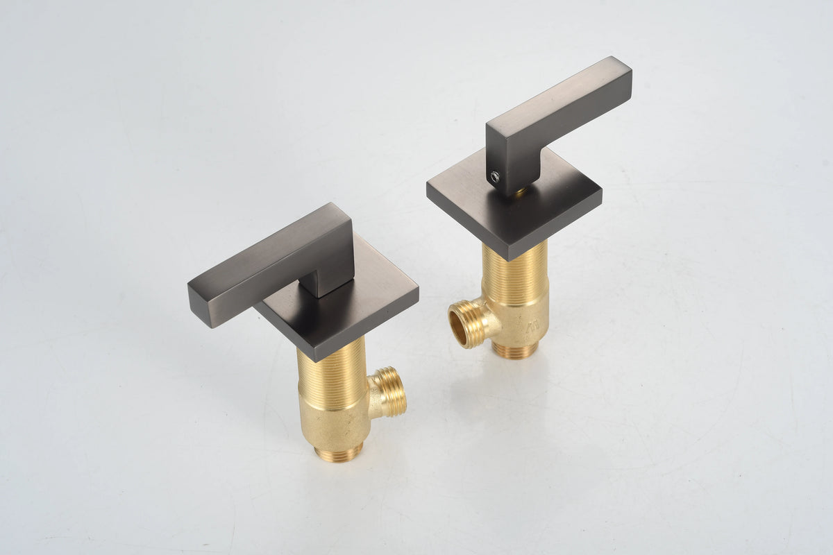 Brushed Gold Basin Faucet Total Brass Black Bathroom