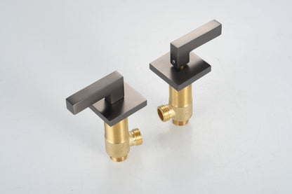Brushed Gold Basin Faucet Total Brass Black Bathroom