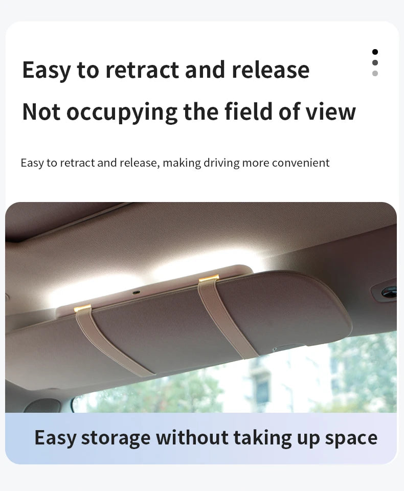 Universal Car Sun Visor Makeup Mirror Led Fill