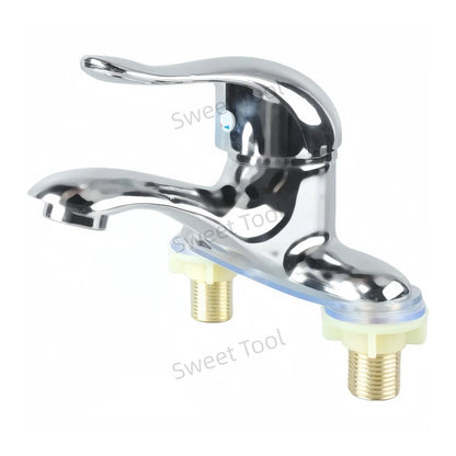 Bathroom Sink Faucet Dual Hole Handle Cold Water