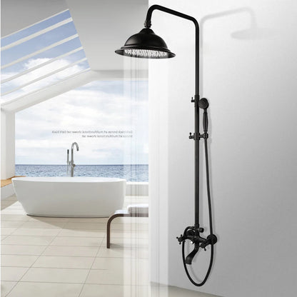 Kemaidi Bathroom Black Shower Wall Mounted Rainfall Shower