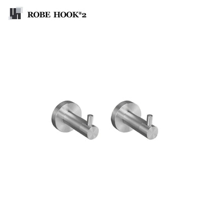 Brushed Nickel Bathroom Towel Bar Bath Robe Hook