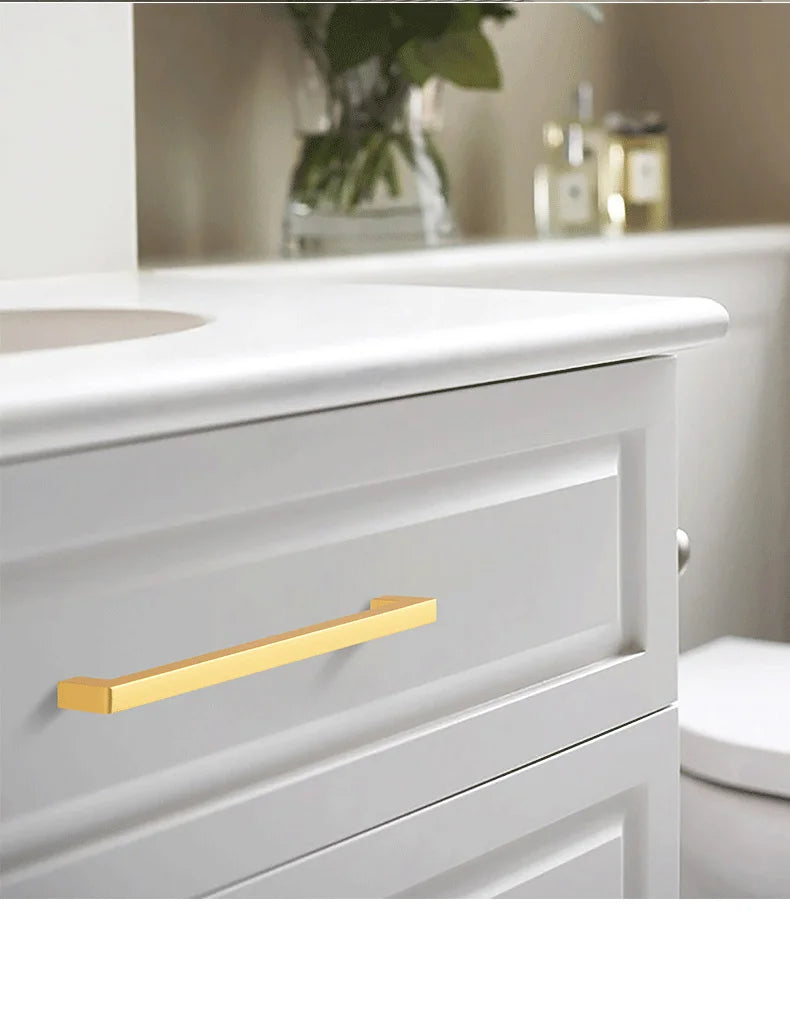 Square 500mm Extended Long Handle Wardrobe Door Handle